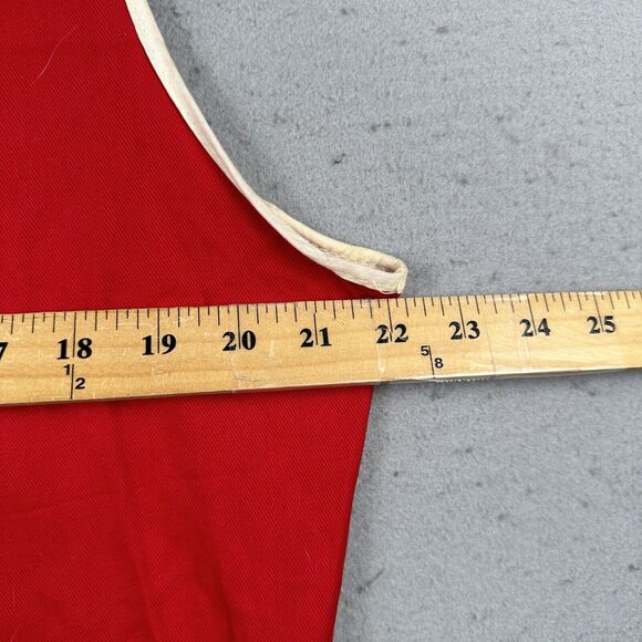 Vintage 60s Champion Running Man Vest Medium Red Cast Taleb Grotto Open Front - Picture 9 of 16